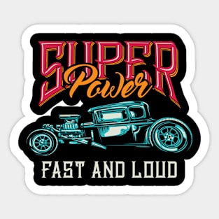 Vintage Hot Rod Sticker